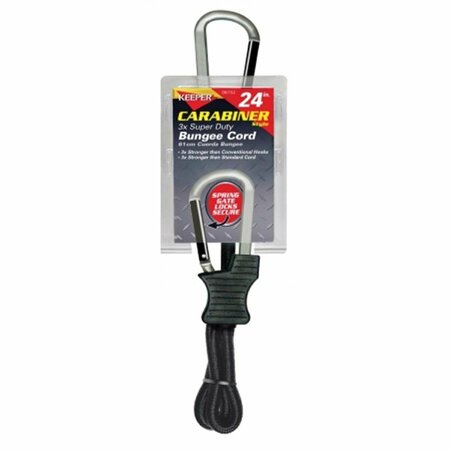 HAMPTON PRODUCTS KEEPER 24 in. Carabiner Style Bungee Cord 6152